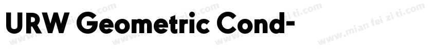 URW Geometric Cond字体转换